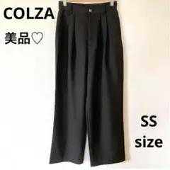 美品♡ COLZAコルザ　ワイドパンツ　ガウチョパンツ　黒　SSサイズ