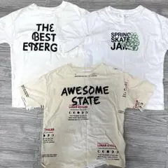 ZARA ザラ 男の子 グラフィック 英字 半袖 Tシャツ 3枚セット 116