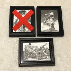 進撃の巨人展FINAL 複製原画　ミニチュアマグネット3セット　エレン　ミカサ