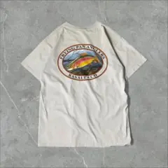 anvil Fly fishing トラウト ニジマス 魚 釣り Tシャツ L