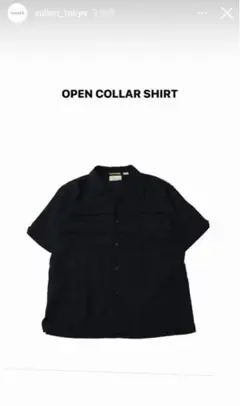 【SULLEN】OPEN COLLAR SHIRT