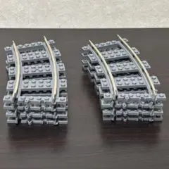 【箱無し】LEGO 9Vシリーズ 曲線レール 8本 4520