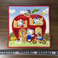 りんごの家の刺繍ハンカチ046