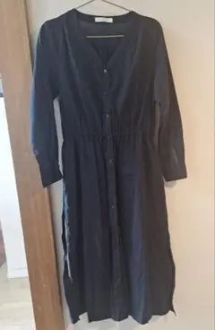 新品同様品chocol raffine robe ネイビー シャツワンピース