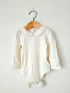 【GAP】ホワイト 襟付きロンパース80cm