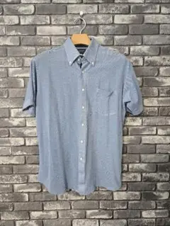 【美品】VAN BROTHERS 半袖ボタンダウンシャツ 43 スリムモデル