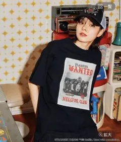 ニコアンド STRANGER THINGS コラボポスター風プリントTシャツ