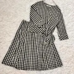 【ジョルジュレッシュ】スカートセットアップ ギンガムチェック ガーリーTC127