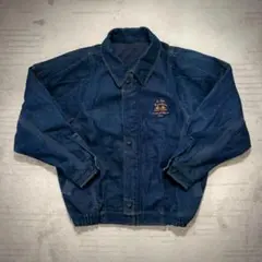未着用 80's PLA SPORTS デニム 短丈 ボンバージャケット