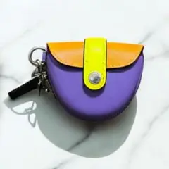 コーチ キーホルダー COACH ブロック アイリス ミニサドルバッグチャーム