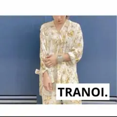トラノイsuisaiシリーズ花柄ブラウス