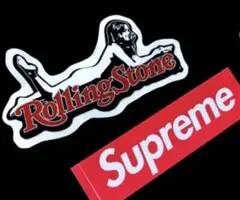 ヒステリックグラマー×ローリングストーンズ　&supremeステッカーセット
