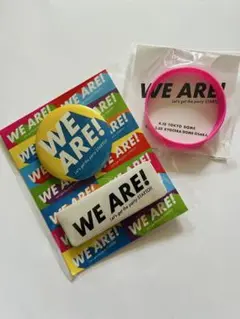 WE ARE! ラバーバンド 缶バッジセット