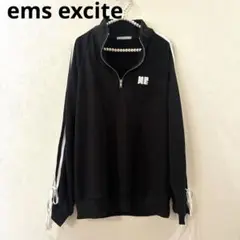 ems excite エムズエキサイト　ラインリボンZIPトレーナー