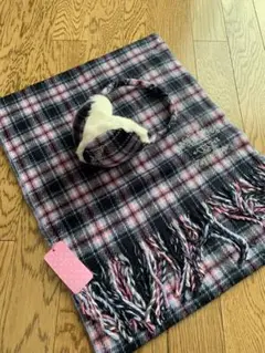 メゾピアノ マフラー イヤーマフ 140.150.160 新品 ポンポネット