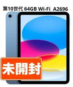 新品未開封　iPad 第10世代 64GB Wi-Fi A2696　ブルー