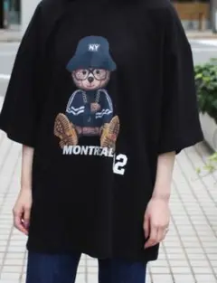 STOKEDALDO モントリオール　Tシャツ ベアプリント　くま　NY
