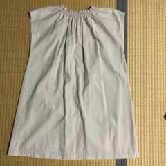 チェックアンドストライプ フレンチコーデュロイ ワンピース