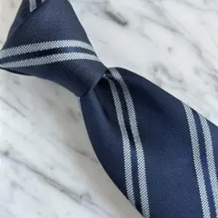 【新品】ネイビー×サックスストライプ