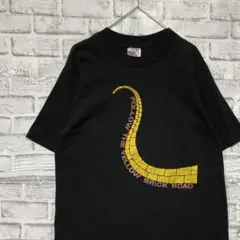 USA製90sヴィンテージTシャツ！シングルステッチ　ブラック半袖古着L710