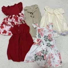 ベビー服セット 5点 花柄・フリル付き