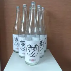 空きビン　6本　かくかく 焼酎 1800ml 千曲錦酒造　インテリア