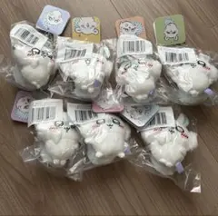 モモンガだらけくじ E賞 コンプ マスコット ぬいぐるみバッジ