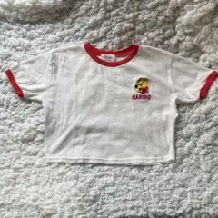 HARIBO クロップドTシャツ ホワイト/レッド