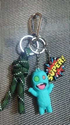 ハンドメイド　パラコード　キーホルダー　チャーム　ハロウィン　モンスター　タグ