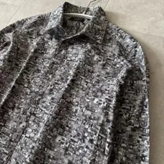 極美品 Paul Smith LONDON 長袖シャツ M 総柄 英国 綿
