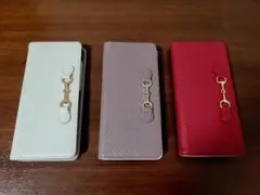 エレガンテ　Galaxy　S21　スマホカバー　手帳型　本革　３色セット