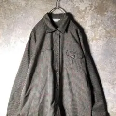 【ヴィンテージ】細かいチェック柄シャツ 古着 ZBS3