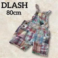 匿名配送✨️DLASH チェック柄オーバーオール 【80】