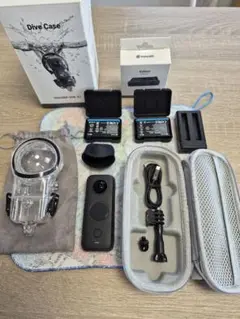 【新品未開封】インスタ360 INSTA360 ONE X2 純正潜水ケース Insta360 ONE X2専用潜水ケース 水中スティッチング検証】ONE X2