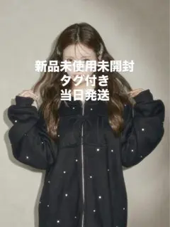 Darich DDロゴビジュージップパーカー　ブラック　BLACK