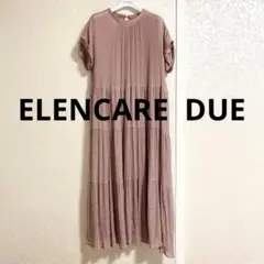 エレンカーレデュエ♡くすみピンクのティアードワンピース　半袖