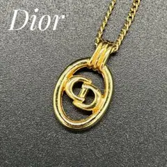 美品◎ Dior ネックレス CDロゴ サークルロゴ 喜平 ゴールド 男女可