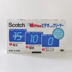Scotch 絵が出るビデオヘッドクリーナー +TDK VHSカセットテープ