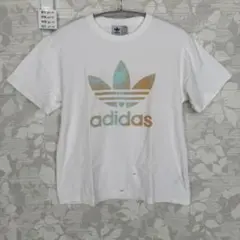 アディダス トレフォイルロゴ Tシャツ 半袖 白 レディース L