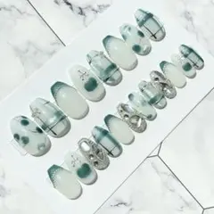 2383.（全サイズ現品販売）マグネット×さくらんぼネイルチップ