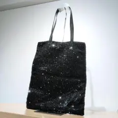 極美品✨️ アンタイトル スパンコール トートバッグ 黒