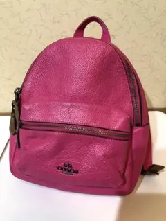 COACH × Keith Haring コラボ ミニリュック ネオンピンク