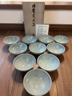 御室焼 『北村和善』作 松葉紋 巾具 茶巾筒 茶道 茶道具 煎茶 ◇御室焼 『北村和善』作 松葉紋 巾具 茶巾筒 茶道 茶道具 煎茶