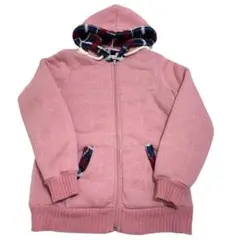 【ネイビー】NAVY 裏ボア ジップアップパーカー レディース(M)激レア