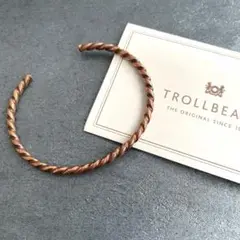 トロールビーズ　コッパーツイストバングル