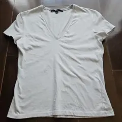 GUCCI Vネック Tシャツ XS　ペールグレー