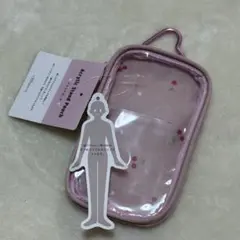 アクリルスタンドポーチ ピンク チェリー柄