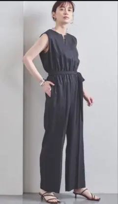 サマーセール！　美品　ユナイテッドアローズ　オールインワン　ネイビー