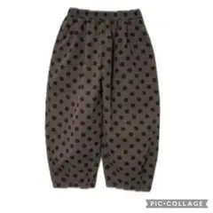 ドット柄 バルーンパンツ コクーン サーカスパンツ ワイドパンツ