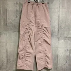 しまむら Helm ピンク ギャザー パンツ